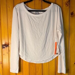 Elegant White Long Sleeve Women's Top